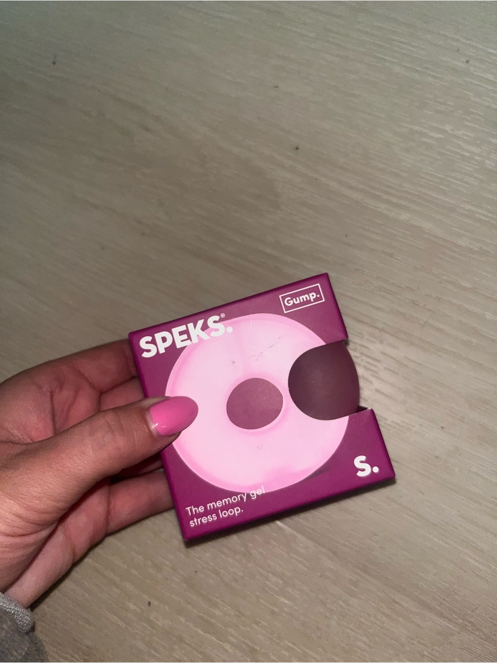 Memory Gel Stress Loop - Pink Speks